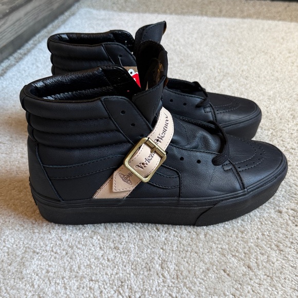 VANS x Vivienne Westwood Black High-Top Sneakers Men’s 8.5 Women’s 10 - Picture 4 of 16